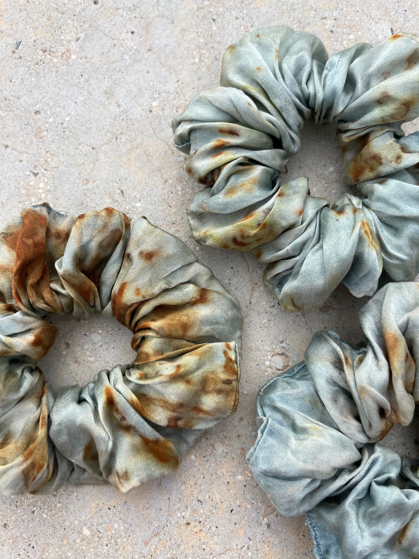 Chouchou en satin de soie bio - Autumn