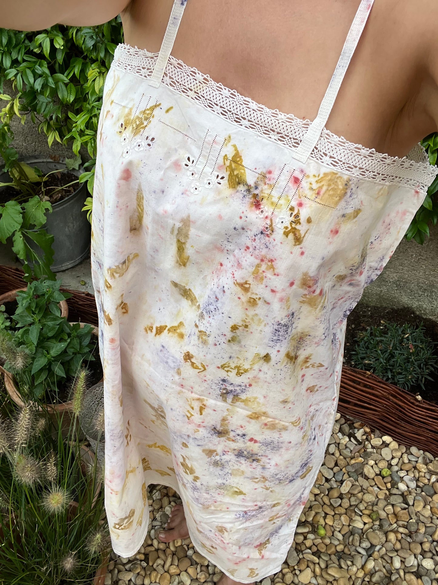 Nuisette ancienne teinte avec des plantes 🌸 Fields
