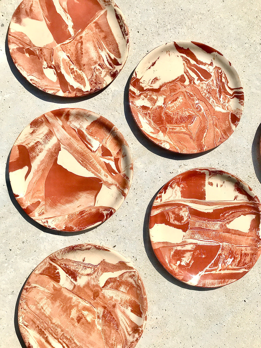 Assiette en terre mêlée (lot de 2)