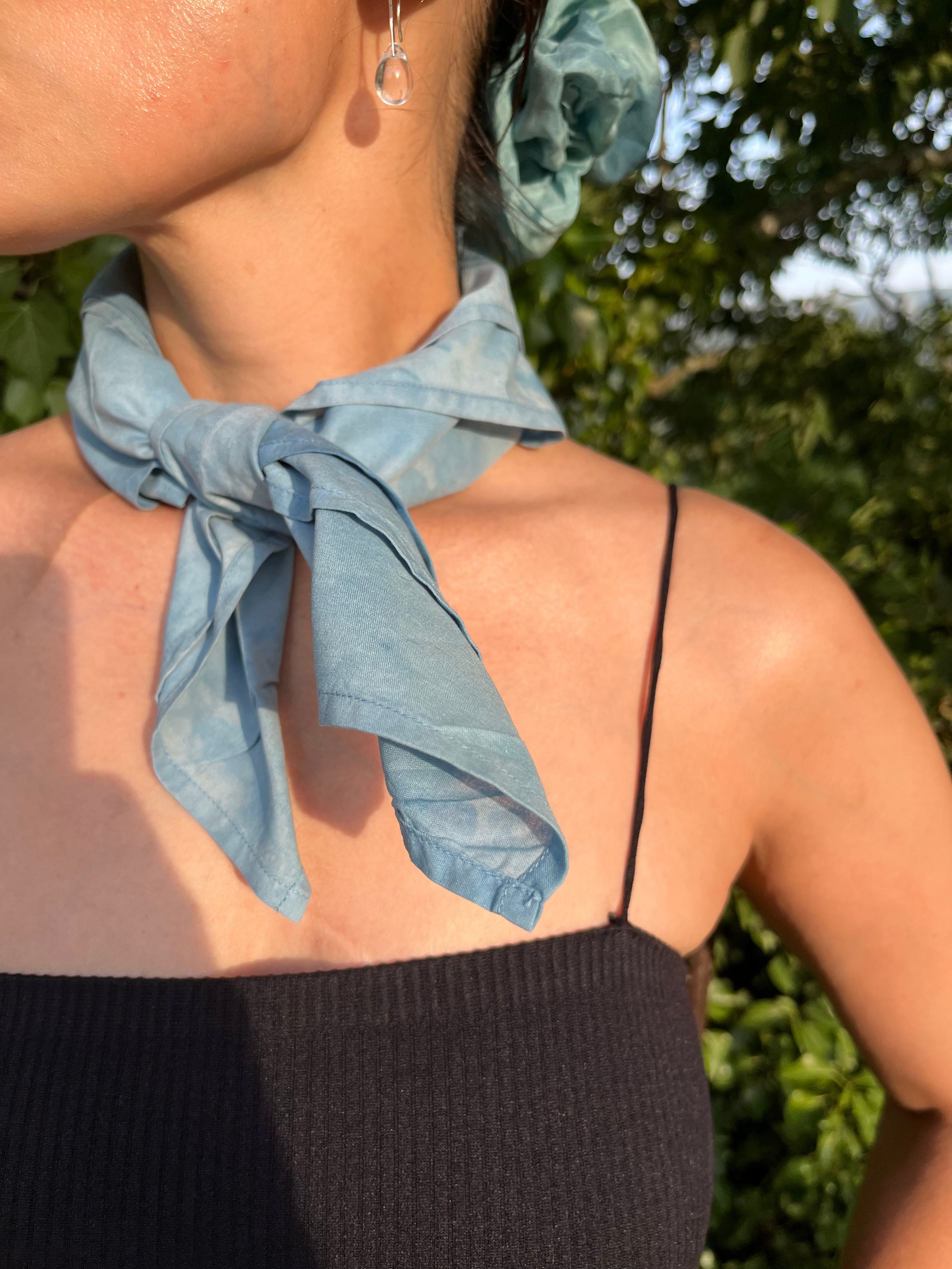 Bandana en coton bio - Indigo