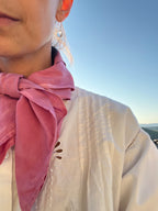 Bandana en coton bio - Framboise