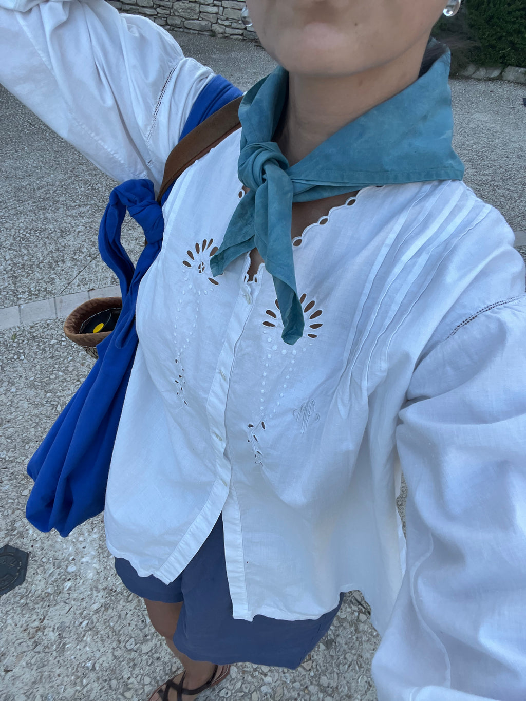 Bandana en coton bio - Blue