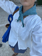 Bandana en coton bio - Blue