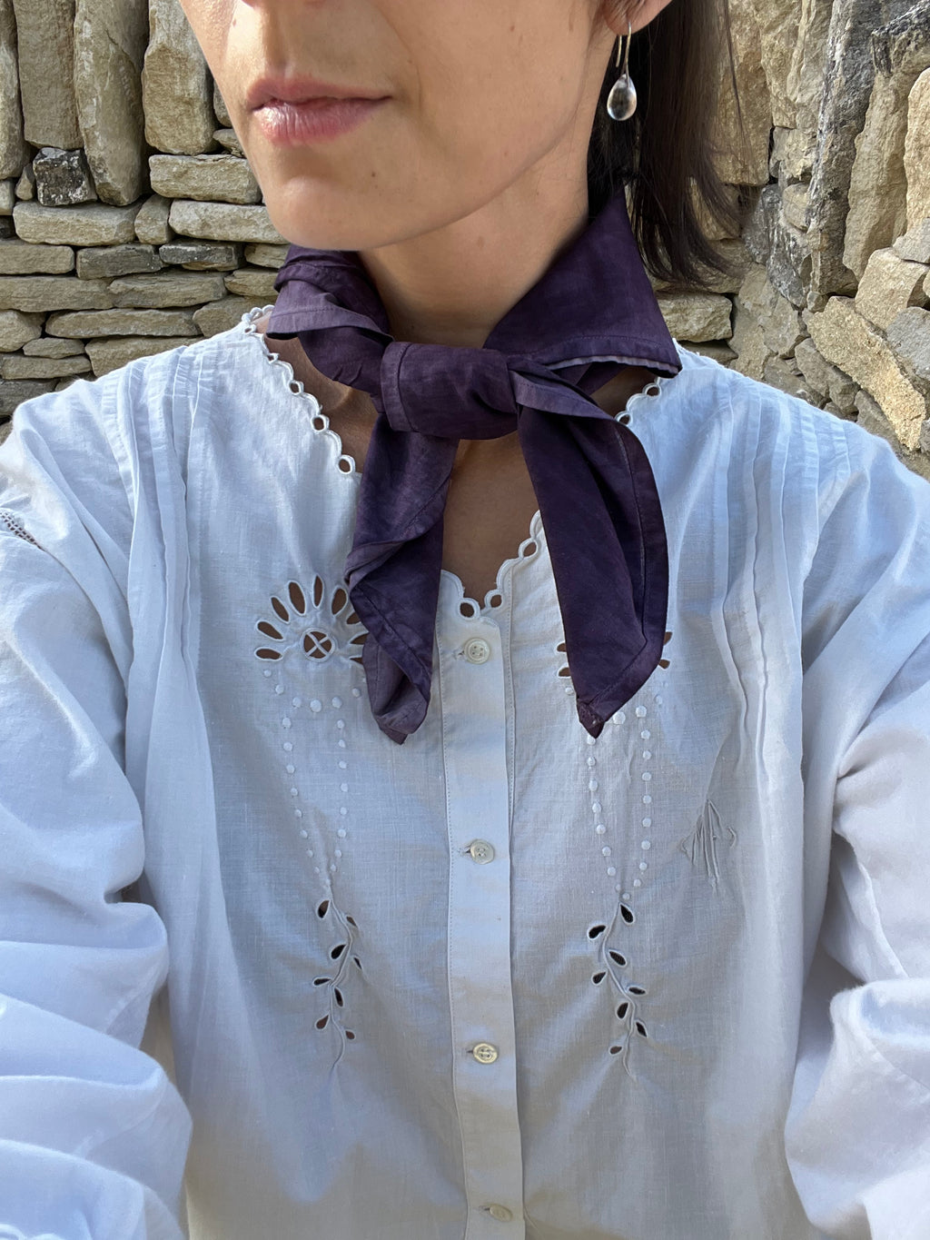 Bandana en coton bio - Blueberry