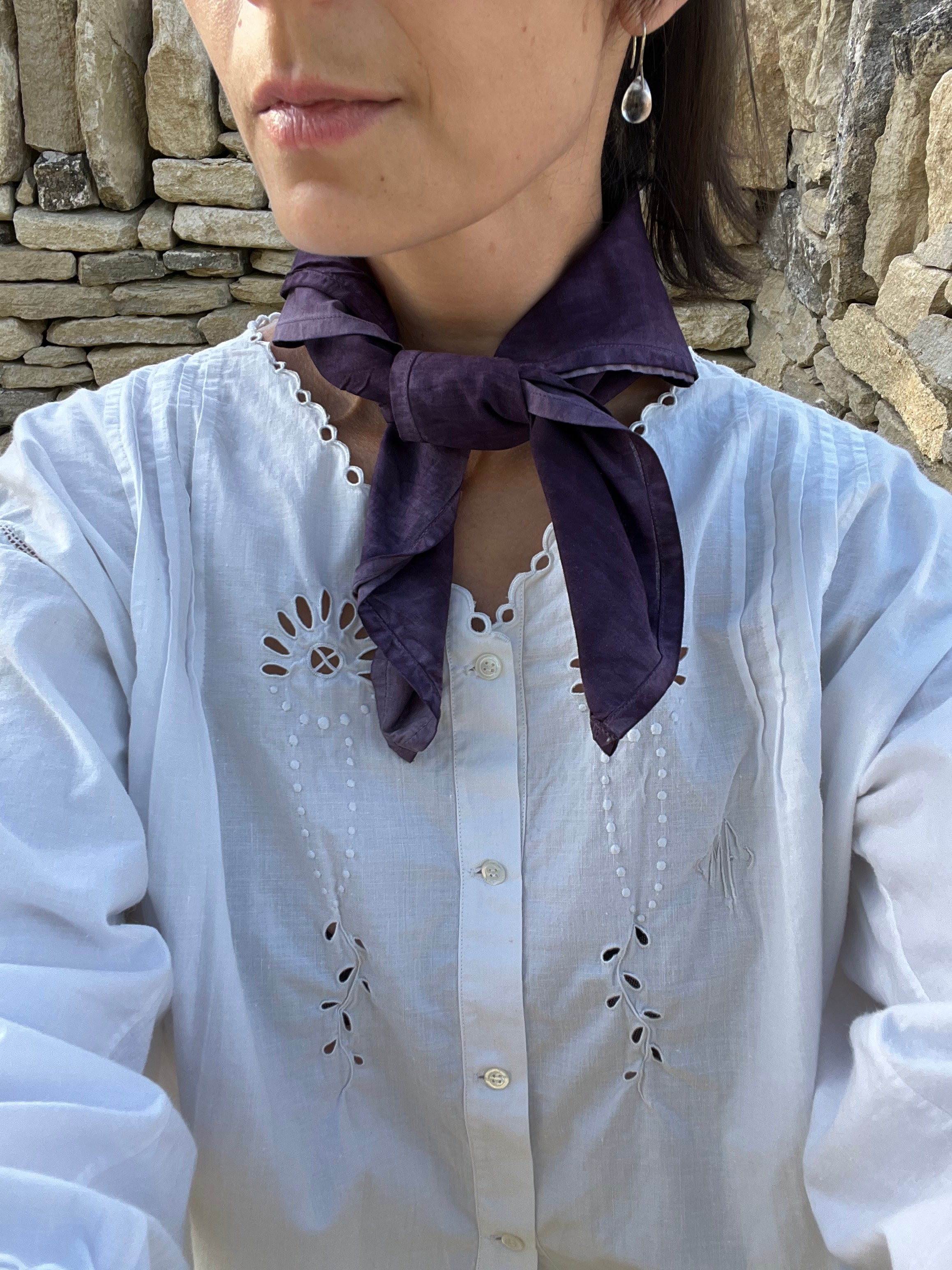 Bandana en coton bio - Blueberry