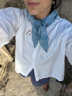 Bandana en coton bio - Indigo