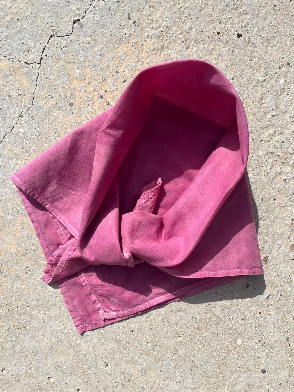 Bandana en coton bio - Framboise