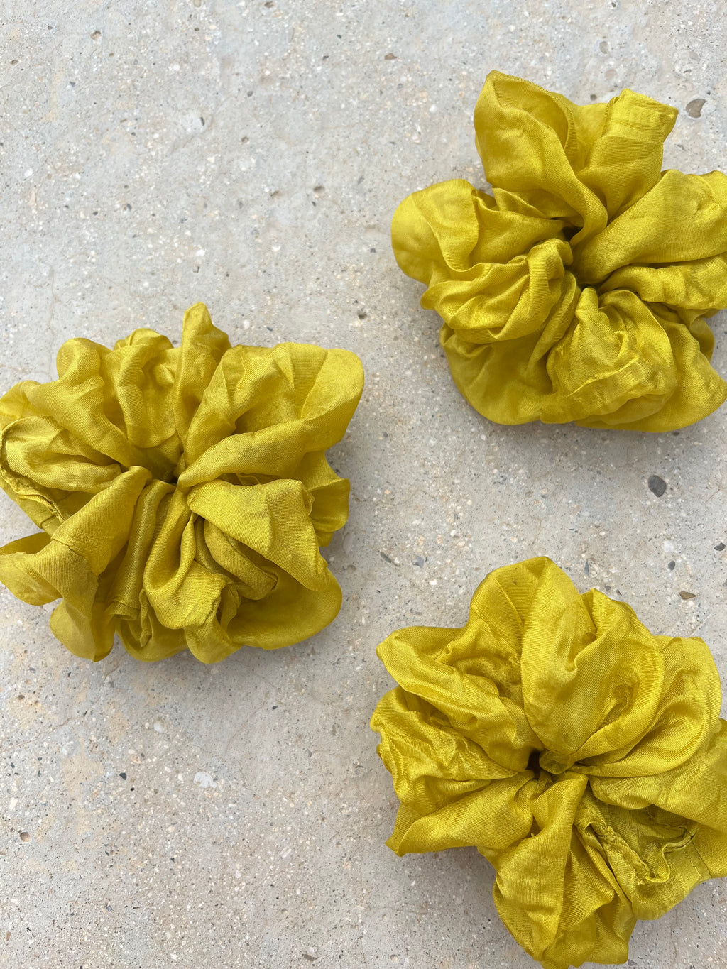 Chouchou en mousseline de soie bio - Soleil