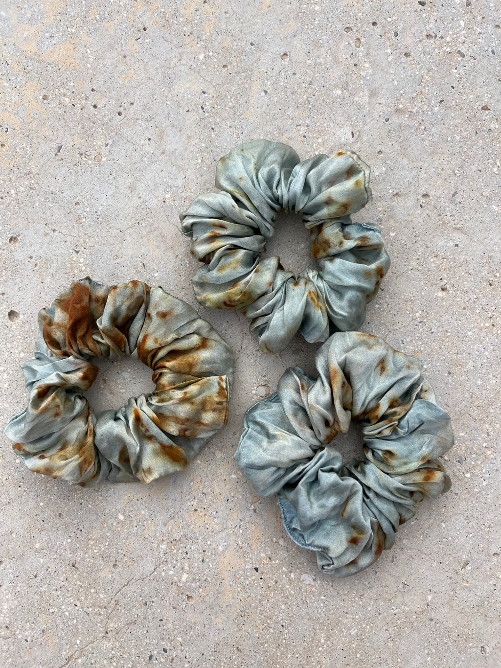 Chouchou en satin de soie bio - Autumn