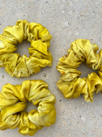 Chouchou en satin de soie bio - Soleil