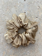 Chouchou en satin de soie bio - Sand