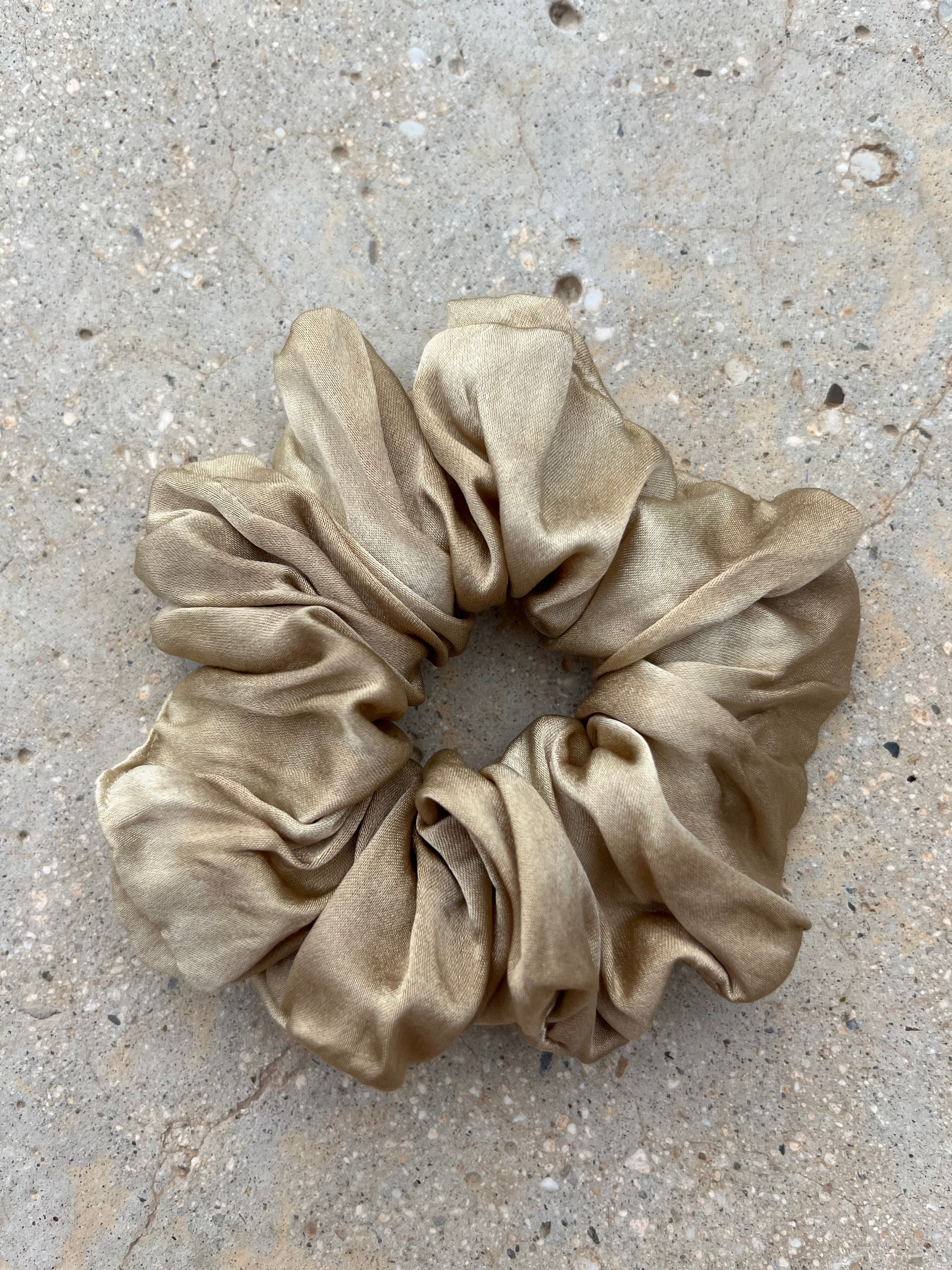 Chouchou en satin de soie bio - Sand