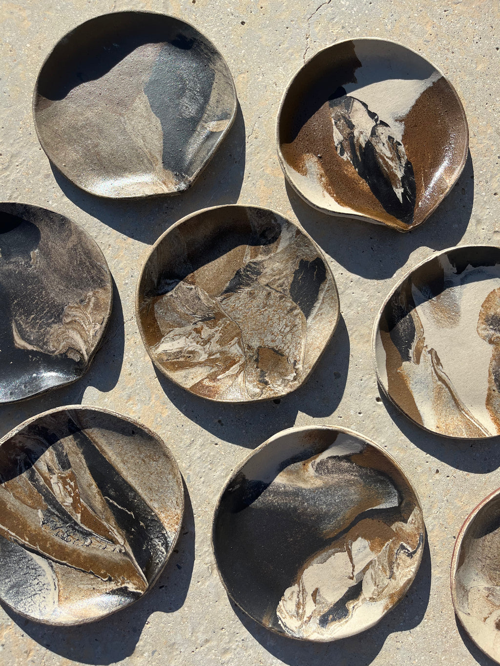 Repose-cuillère en terre mêlée - grès