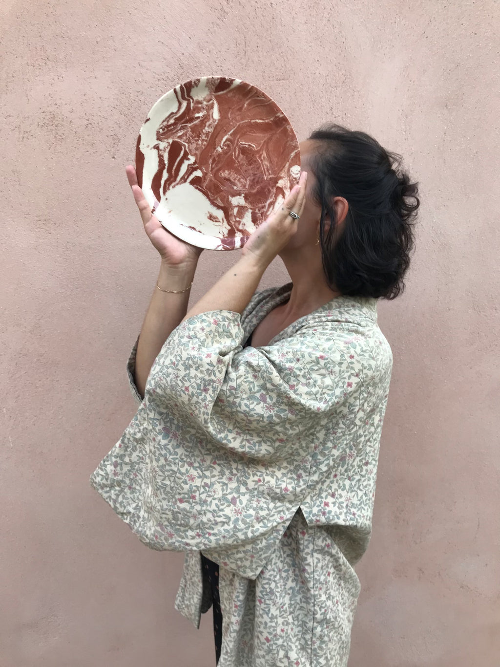 Assiette en terre mêlée (lot de 2)