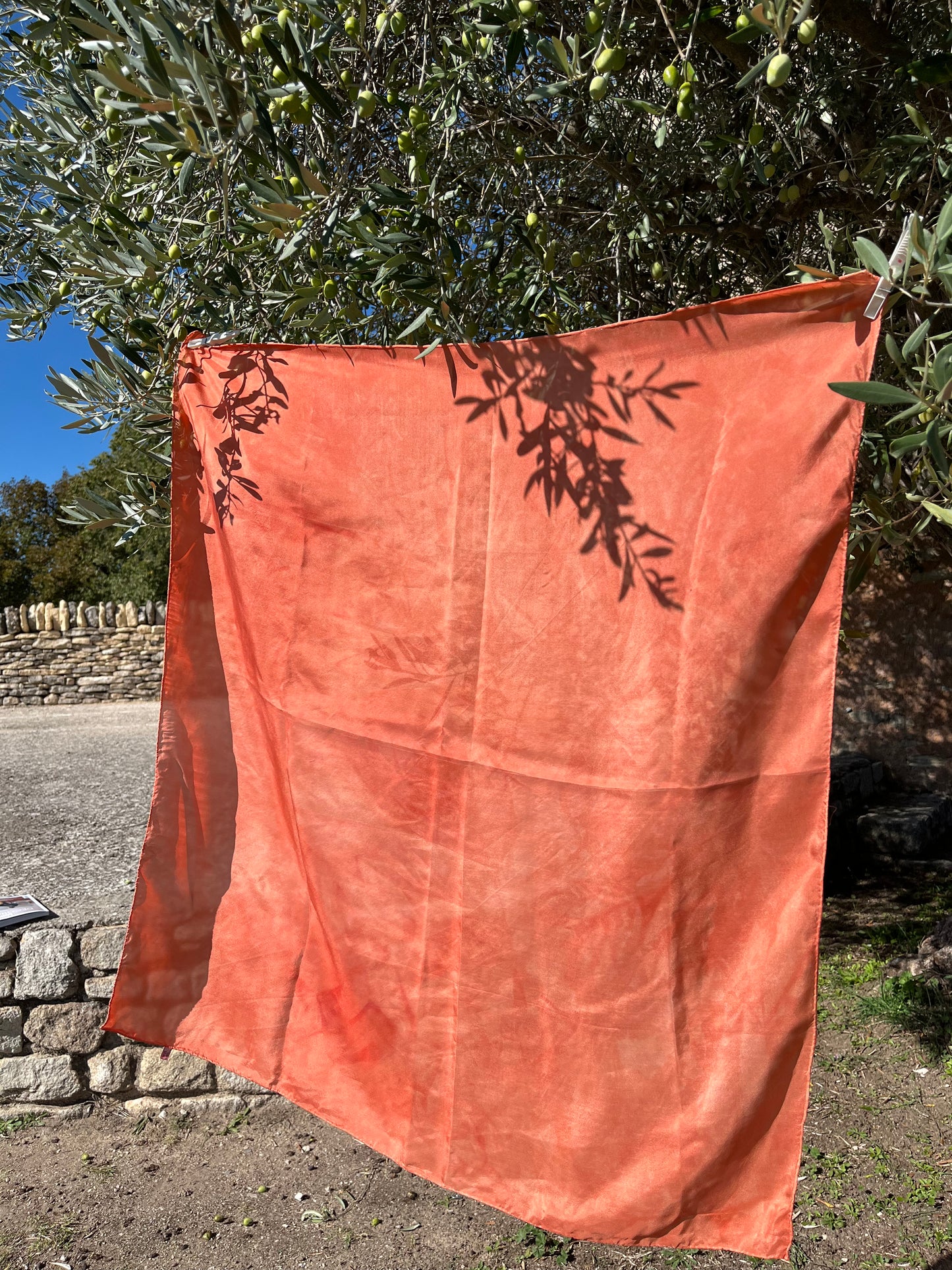 Foulard en soie 🌸 Corail