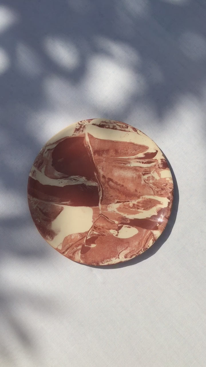 Assiette en terre mêlée (lot de 2)