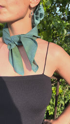 Bandana en coton bio - Hot blue